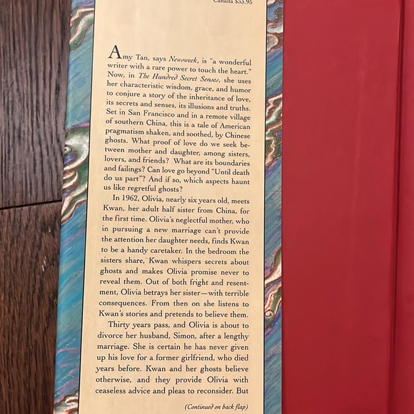 Amy Tan The Hundred Secret Senses - Picture 2 of 4